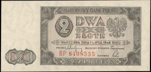 Poland. 1948 2 Zlote Prefix BP