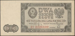 Polsko. 1948 2 Zlote Prefix BS