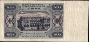 Poland. 1948 20 Zlotych Prefix C