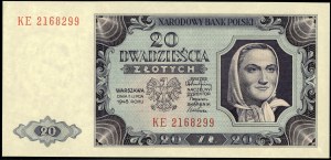 Poland. 1948 20 Zlotych Prefix KE