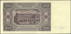 Poland. 1948 20 Zlotych Prefix KE