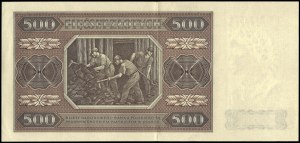 Poland. 1948 500 Zlotych Prefix BW Scarce