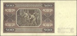Poland. 1948 500 Zlotych Prefix CC