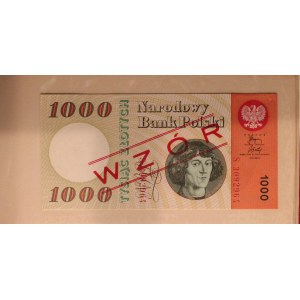 Poland. 1948-65 Album z banknotami Prefix Zestaw wzorow