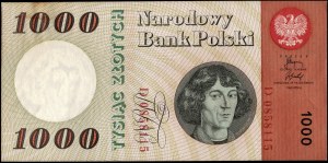Poland. 1965 1000 Zlotych Prefix D