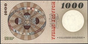 Poland. 1965 1000 Zlotych Prefix F