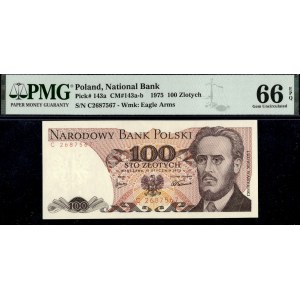 Poland. 1975 100 Zlotych Prefix C