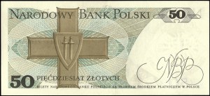 Poland. 1975 50 Zlotych Prefix AH Counterstamp