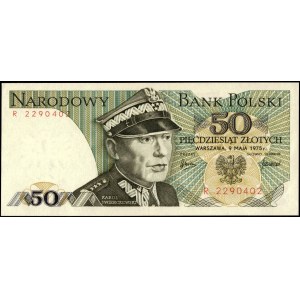 Poland. 1975 50 Zlotych Prefix R