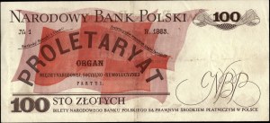 Polska. 1976 100 Złotych Prefiks AU L8 Po raz pierwszy oferowane na Onebid Bardzo rzadkie