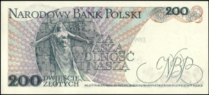 Poland. 1976 200 Zlotych Prefix H