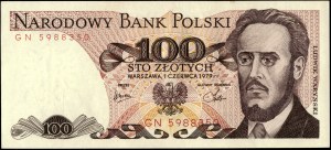 Poland. 1979 100 Zlotych Prefix GN