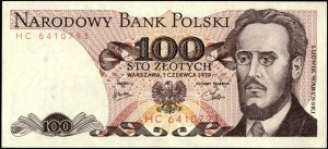 Poland. 1979 100 Zlotych Prefix HC