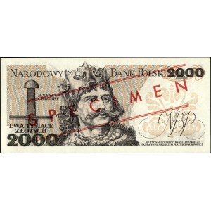 Poland. 1979 2000 Zlotych Prefix wzor