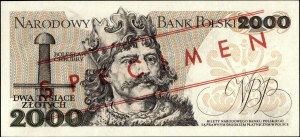 Poland. 1979 2000 Zlotych Prefix wzor