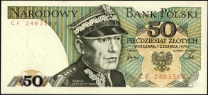 Poland. 1979 50 Zlotych Prefix CF