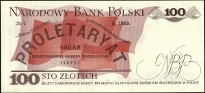 Poland. 1982 100 Zlotych Prefix KE