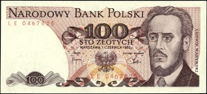 Poland. 1982 100 Zlotych Prefix LE