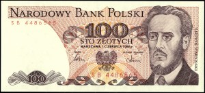 Poland. 1986 100 Zlotych Prefix SB