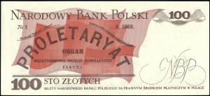 Poland. 1986 100 Zlotych Prefix SG