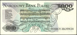 Poland. 1988 5000 Zlotych Prefix CZ