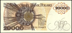 Poland. 1989 20000 Zlotych Prefix AP
