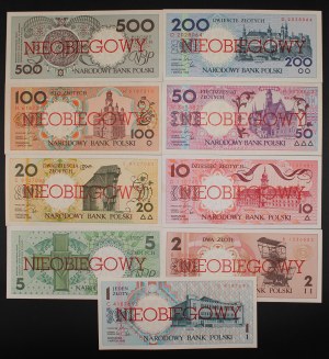 Poland. 1990 Set 1 2 5 10 20 50 100 200 500 Zlotych Polish Cities