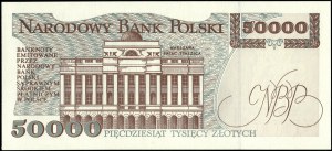 Poland. 1993 50000 Zlotych Prefix P