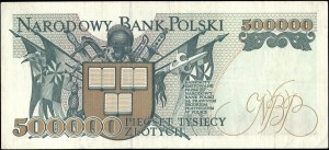 Poland. 1993 500000 Zlotych Prefix A
