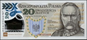 Poland. 2014 20 Zlotych Jozef Pilsudski Commemorative