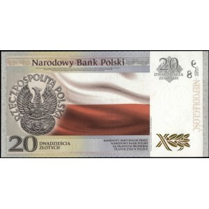 Poland. 2018 20 Zlotych Jozef Pilsudski Commemorative