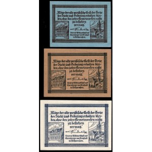 Poland. Kisielice 10 25 50 Fenigow 1920 Set