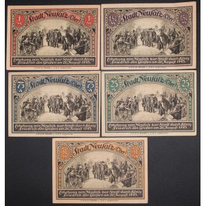 Poland. Nowa Sól Set 25 50 75 Fenigow 1 1,50 Marki 1921