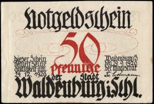 Poland. Wałbrzych 50 Fenigow 1920