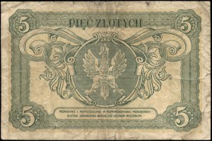 Poland. 1925 5 Zlotych Prefix E