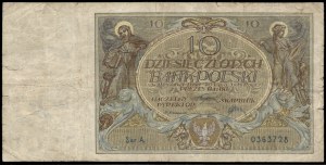 Poland. 1926 10 Zlotych Prefix A Rare