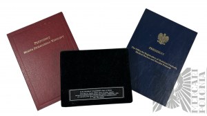 III RP - Presidential Set: Briefcase of the President of the Capital City of Warsaw, Briefcase of the President/Office for Registration of Medicinal Products, Medical Devices and Biocidal Products, Case Stanislaw Wyganowski