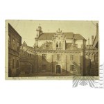 II RP - Three Postcards Krakow: Wawel Castle, Wawel Cathedral, Czartoryski Museum