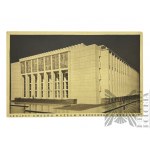II RP, 1935. - Postcard Project of the National Museum in Cracow, published by the National Museum Construction Committee