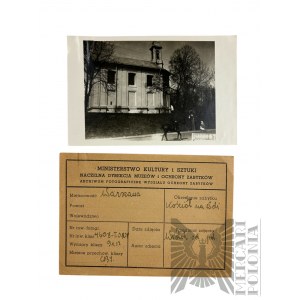 Pocz. XX w. (?) - Fotografia Kościół św. Wawrzyńca w Warszawie, ul. Wolska (Reduta Wolska); Kwit Inwentaryzacyjny Ministerstwa Kultury I Sztuki