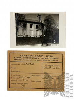 Pocz. XX w. (?) - Fotografia Kościół św. Wawrzyńca w Warszawie, ul. Wolska (Reduta Wolska); Kwit Inwentaryzacyjny Ministerstwa Kultury I Sztuki