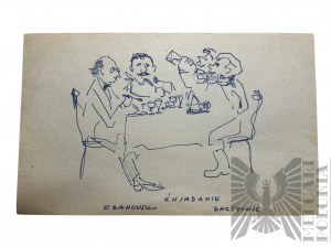 Unknown Artist - Picture French-Baltic Breakfast, Ink on Paper