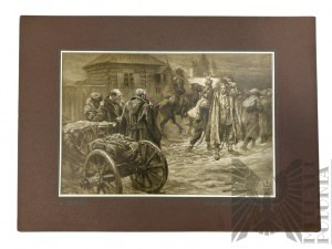 Konstanty Górski (1868-1934) - Grafika “Spotkanie (Dwa Pokolenia)” z : “Sybir, Wizye Przeszłości : Serya I” : Warszawa, Dodatek Tygodnik Illustrowany, 1911 r.