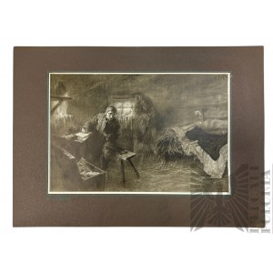 Konstanty Górski (1868-1934) - Grafika “List” z : “Sybir, Wizye Przeszłości : Serya I” : Warszawa, Dodatek Tygodnik Illustrowany, 1911 r.