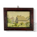 Unknown Artist (20th century) - Painting of a Country Cottage, Watercolor on Paper
