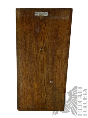 People's Republic of Poland (?) - Large Warsaw Mermaid Placard; Wood and Brass, Design by Henryk Grunwald