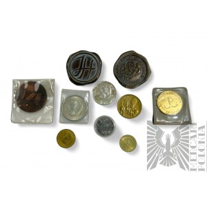 Zestaw Medali Okolicznościowych: Medal Pokojowa Nagroda Nobla dla Lecha Wałęsy, Dwa Medale Fide et Amore 1946-2006, I Kongres Notariuszy Rzeczypospolitej Polskiej, 600 Lat Jasnej Góry/Pielgrzymka Jana Pawła II 1979 i Inne