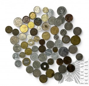 Collection de pièces : Pays-Bas, Tchécoslovaquie, France, Hongrie, Inde et autres