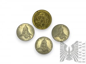 People's Republic of Poland - Three 50 Zloty Coins Boleslaw III Krzywousty, Republic of Poland Coin / Nicolaus Copernicus (Design by Stanislaw Szukalski, COPY)