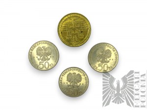 People's Republic of Poland - Three 50 Zloty Coins Boleslaw III Krzywousty, Republic of Poland Coin / Nicolaus Copernicus (Design by Stanislaw Szukalski, COPY)